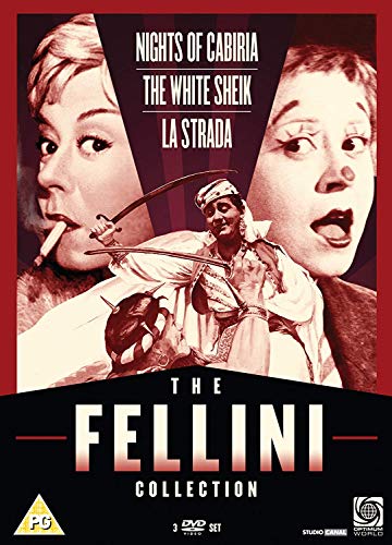 DVD cover for “The Fellini Collection” featuring three film stills.