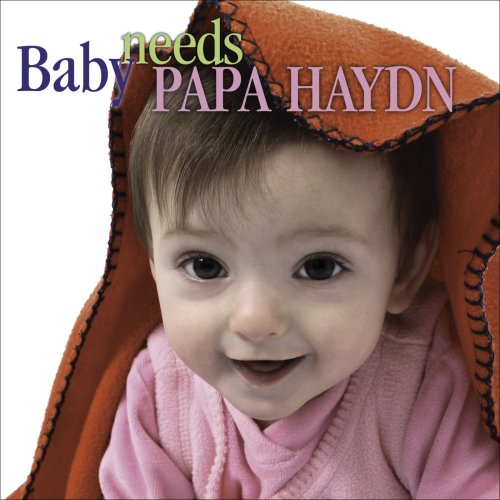 "Album cover with a baby in a pink sweater and orange blanket."