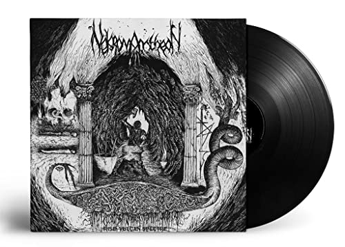 Nekromantheon vinyl record with dark, detailed cover art of ruins and figures.