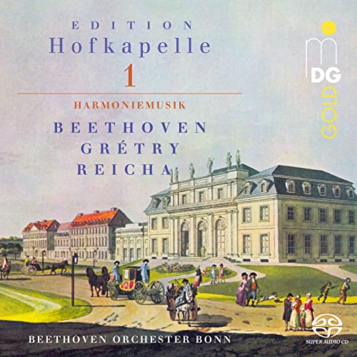 CD cover featuring a painting of a palace and horse-drawn carriages.