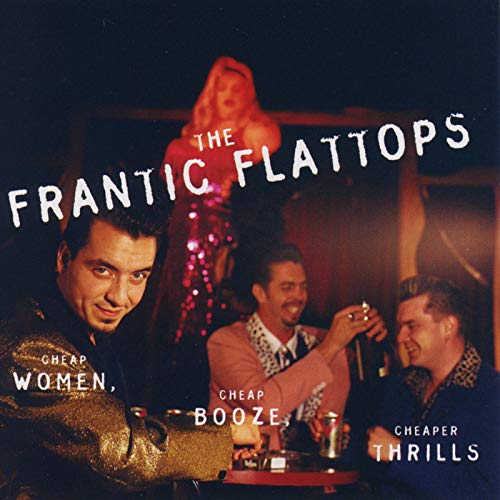 CD cover for The Frantic Flattops featuring four men in a bar.