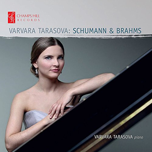 CD cover featuring pianist Varvara Tarasova and a grand piano.