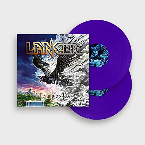 Lancer’s “Tempest” vinyl record with cover art featuring a bird of prey.