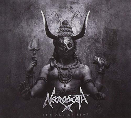 CD cover: demonic figure with horns, trident, and band logo "Necrodeath".