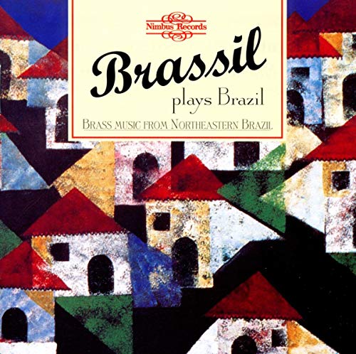CD cover with colorful, abstract painting of Brazilian houses.