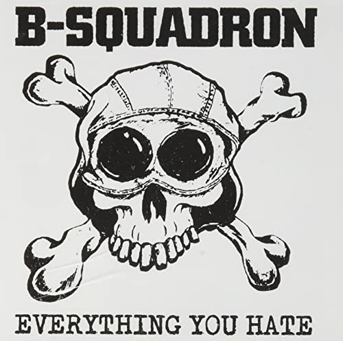 B-Squadron album cover: skull with goggles and crossed bones.