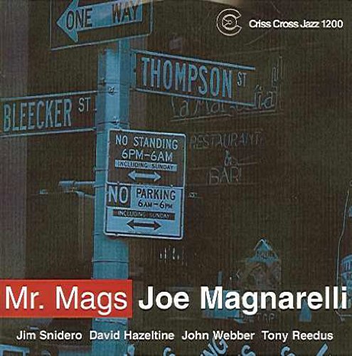 "CD cover with street signs and 'Mr. Mags Joe Magnarelli' text."