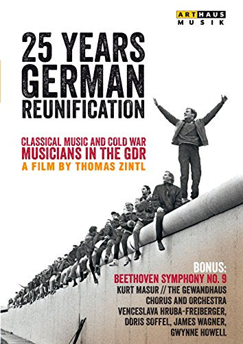 DVD cover for "25 Years German Reunification" with people near a wall.