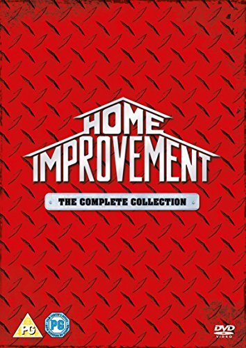 Red DVD box set with "Home Improvement: The Complete Collection" logo on the front.