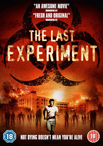DVD cover for "The Last Experiment" with a man surrounded by zombies.