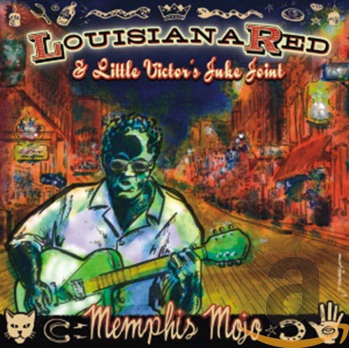 CD cover: Louisiana Red and Little Victor, illustrated street scene.
