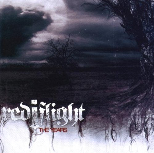 "CD album cover with dark, stormy landscape and 'Red I Flight - The Years' text."