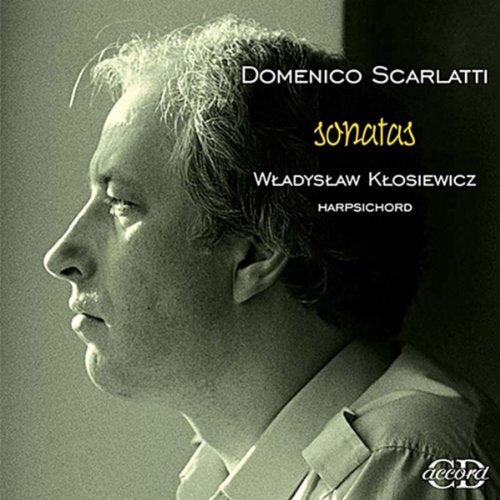 CD cover featuring a portrait of Wladyslaw Klosiewicz and text "Sonatas.