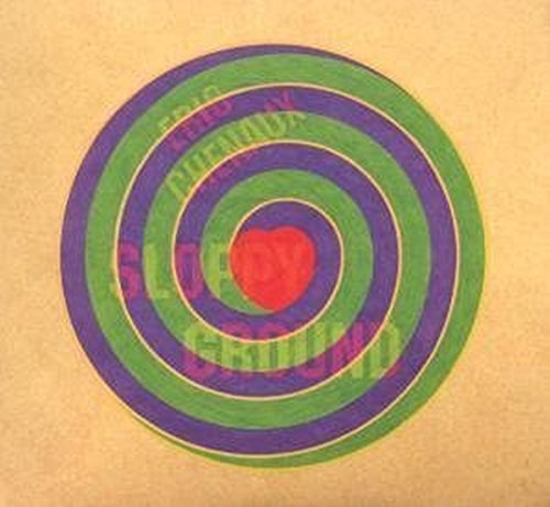 CD cover with a swirling green and purple spiral and a red heart.