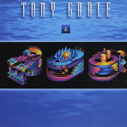 "Tony Gable album cover featuring 3D '206' against a blue and black background."