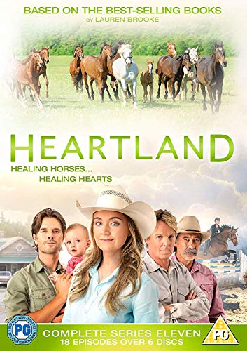 Heartland" Season Eleven DVD cover with horses, family, and ranch imagery.