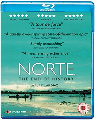 Blu-ray cover for "Norte, The End Of History" with coastal scene.