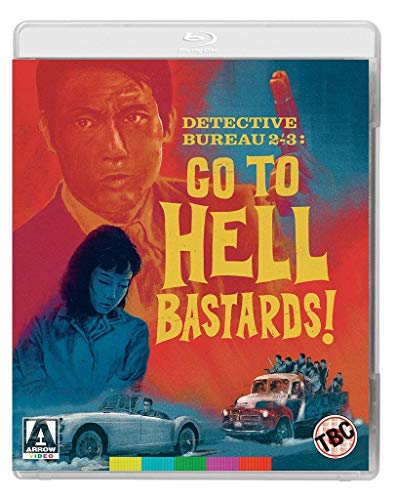 "Blu-ray case with red and blue cover art featuring a man and woman."