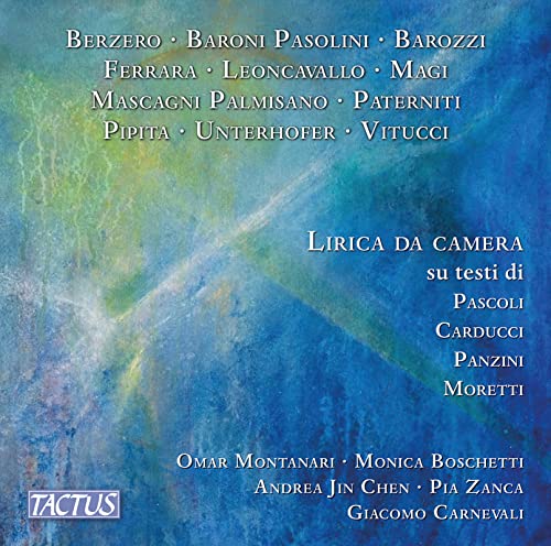 CD cover for "Lirica da Camera" with blue and white abstract design.