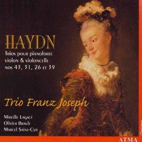 CD cover featuring a classical portrait of a woman, with text and orange border.