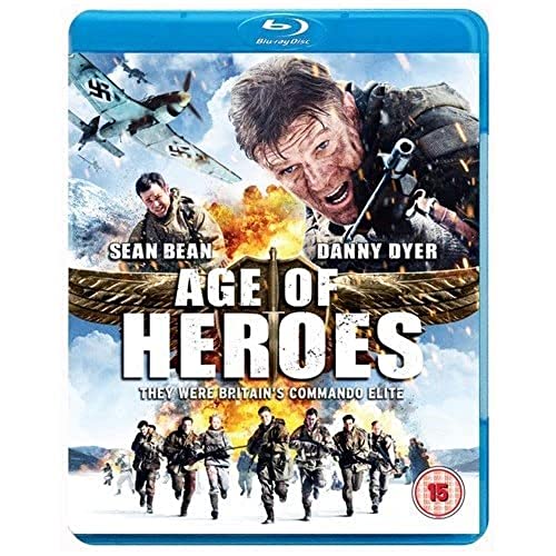 Blu-ray cover for "Age of Heroes" featuring soldiers and a fighter plane.