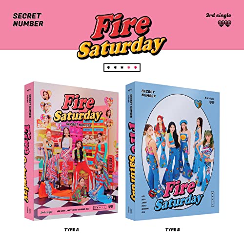 Secret Number “Fire Saturday” CD packaging, two versions shown.