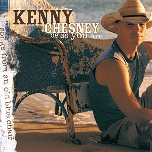 Kenny Chesney album cover, “Be As You Are,” featuring a portrait on a beach.
