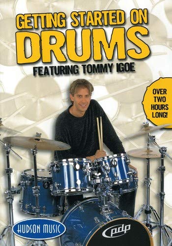 DVD cover featuring drummer Tommy Igoe seated at a blue drum kit.