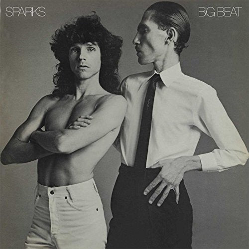 Black and white album cover featuring two men in formal wear.