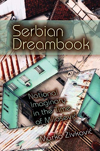 Book cover with aerial view of rooftops and title "Serbian Dreambbook" in white text.