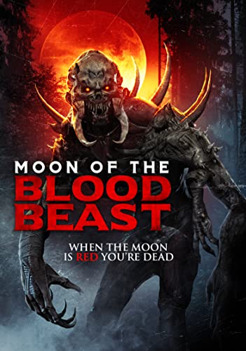 DVD cover: monstrous creature with horns against a red moon backdrop.