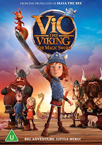 DVD cover for "Vic The Viking - The Magic Sword" featuring animated characters.