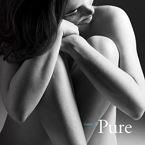 Black and white album cover featuring a woman embracing her knees.