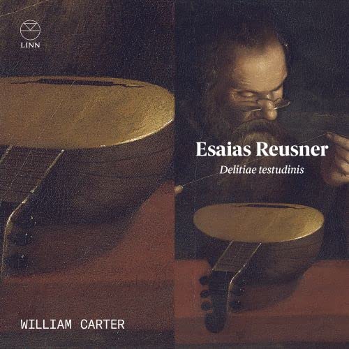 CD cover featuring a bearded man with a lute and another lute nearby.