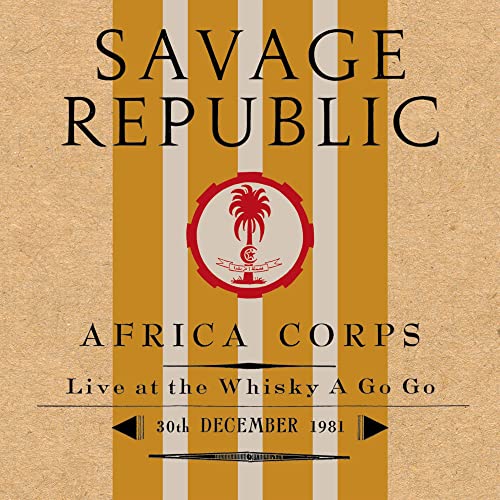 CD cover for Savage Republic,HC Africa Corps featuring yellow stripes and a logo.