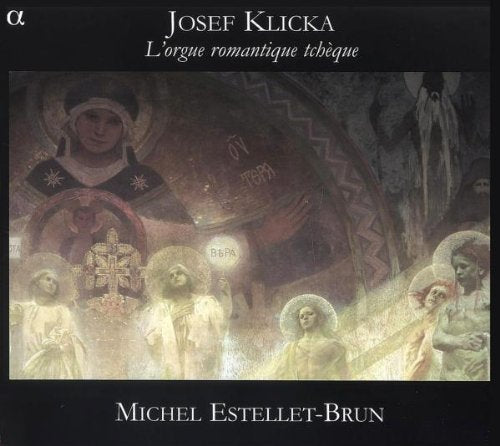 "CD cover featuring a religious painting with haloed figures and black borders."