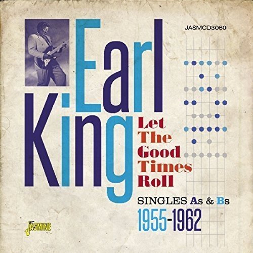 "Earl King CD cover with musician image, title, and guitar chord chart."
