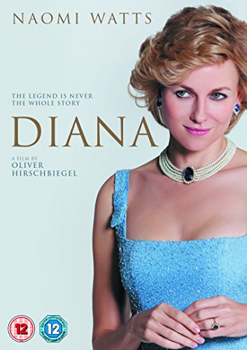 DVD cover for "Diana" featuring Naomi Watts as Princess Diana.