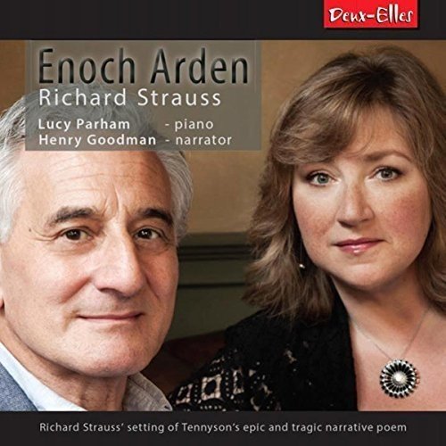 "CD cover featuring a man and woman, with text overlay describing the music content."