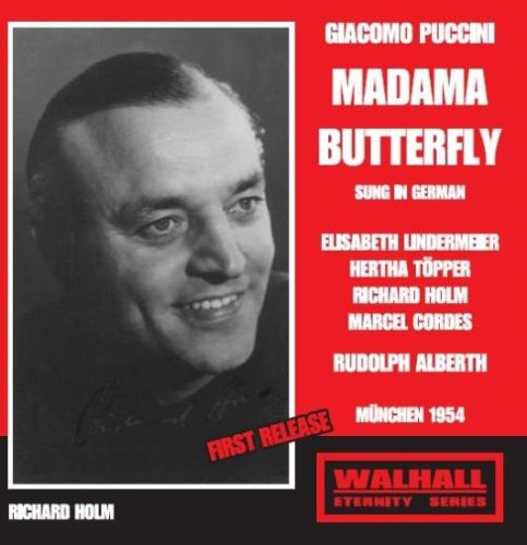 Red and black album cover with a black-and-white portrait of Richard Holm.