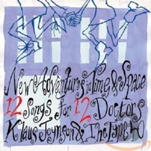CD cover with abstract blue line art and handwritten-style text.