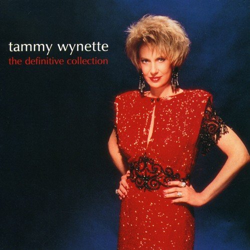 Tammy Wynette album cover featuring the artist in a red sequined dress.