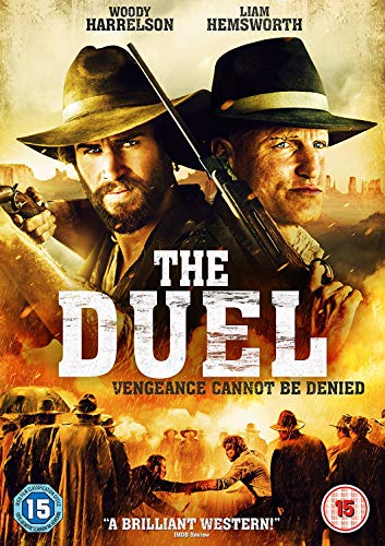 DVD cover for "The Duel" featuring two men with guns, Western setting.