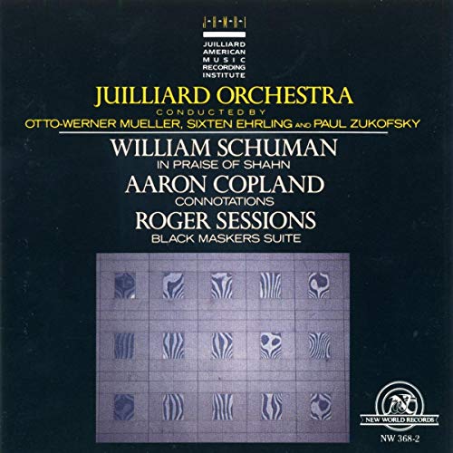 CD cover for classical music by Schuman, Copland, and Sessions.