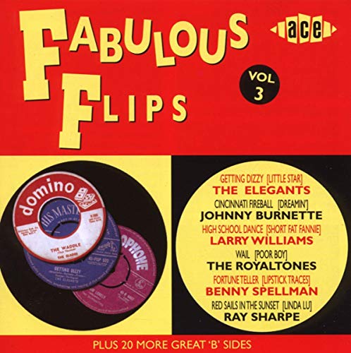 CD cover for “Fabulous Flips Vol. 3” featuring record label imagery and text.