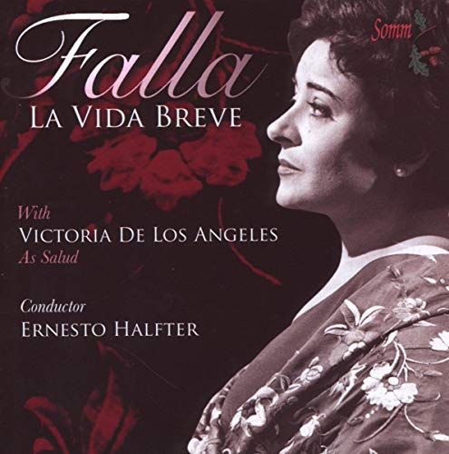 CD cover featuring a profile portrait of opera singer Victoria de los Ángeles.