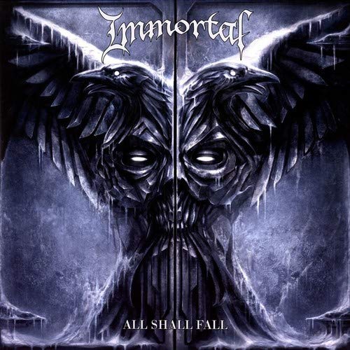 "Album cover featuring a dark, gothic illustration of a winged figure with glowing eyes."