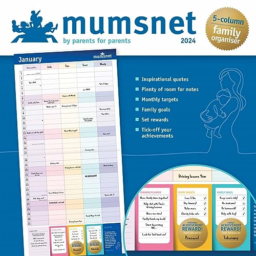 Mumsnet Organiser Wall Planner 2024