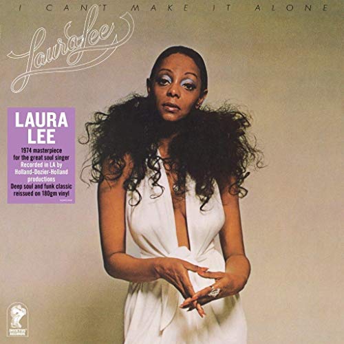Album cover for Laura Lee’s “I Can’t Make It Alone,” featuring her portrait.