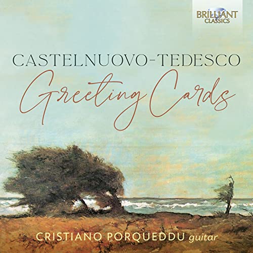 CD cover for "Greeting Cards" by Cristiano Porqueddu, landscape painting.